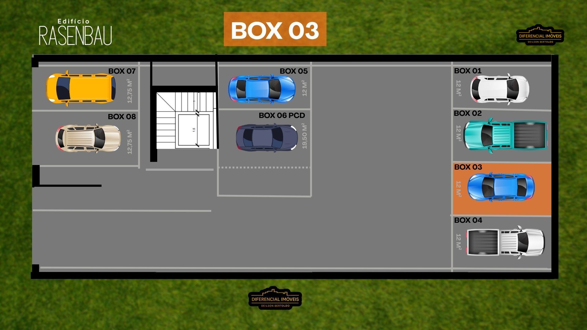 Box-Garagem, 16 m² - Foto 1