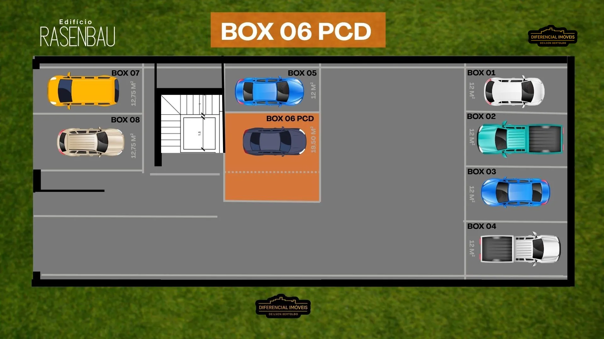 Box/garagem à venda  no Centro - Ibirubá, RS. Imóveis
