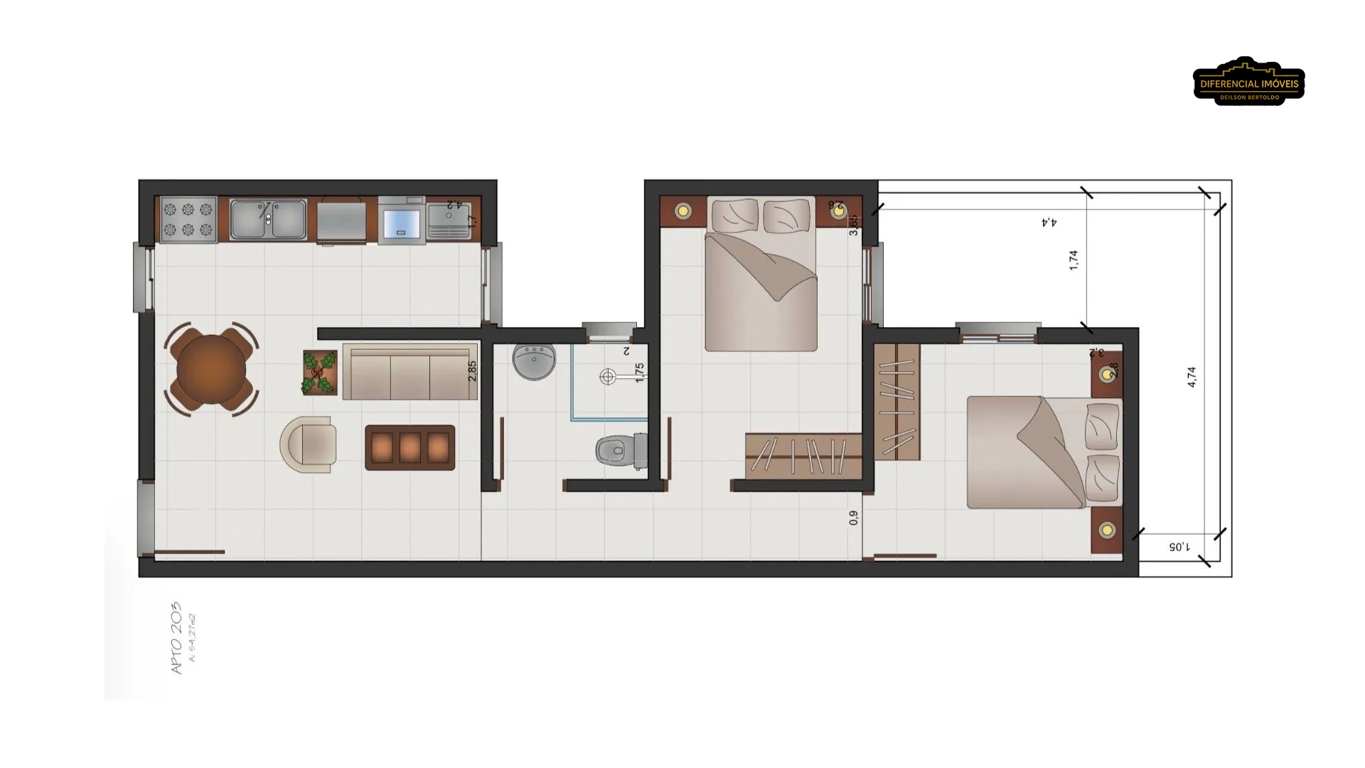 Apartamento à venda  no Centro - Ibirubá, RS. Imóveis
