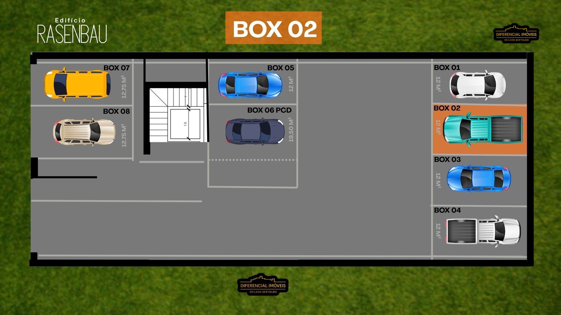 Box-Garagem, 16 m² - Foto 1