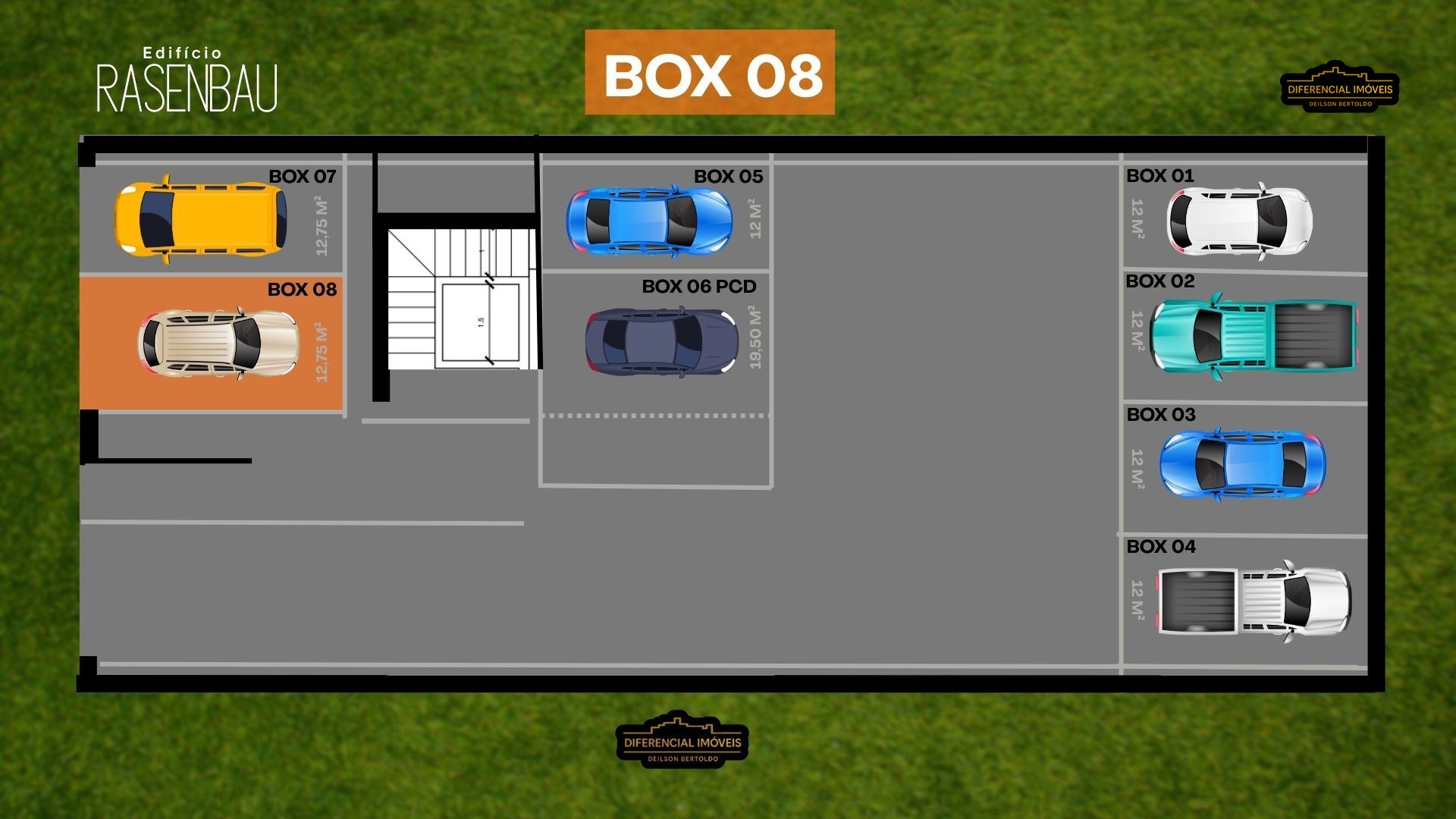Box-Garagem, 17 m² - Foto 1