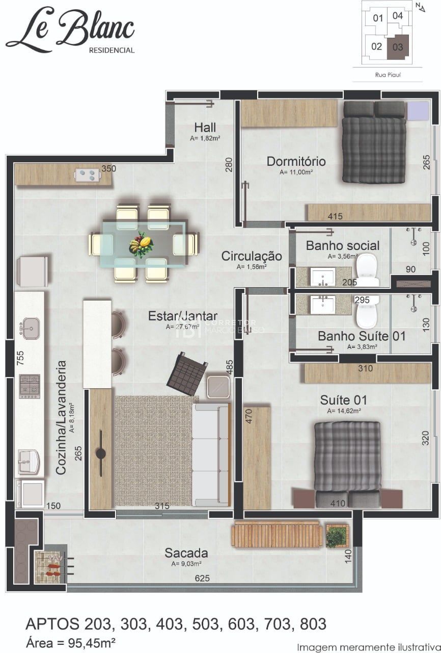 Apartamento à venda com 2 quartos, 95m² - Foto 7