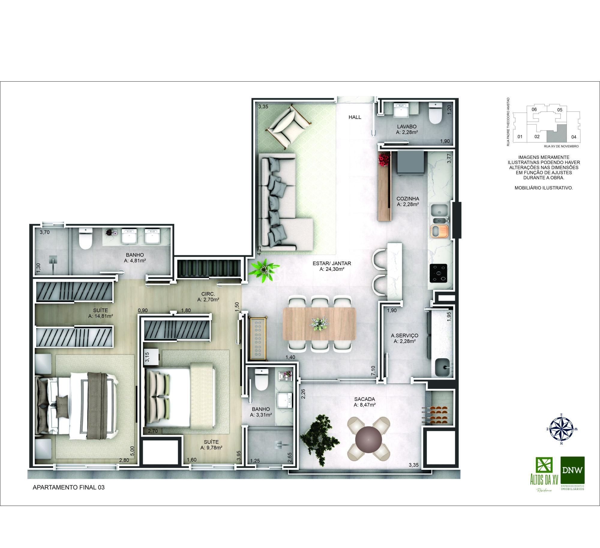 Apartamento à venda com 2 quartos, 93m² - Foto 17