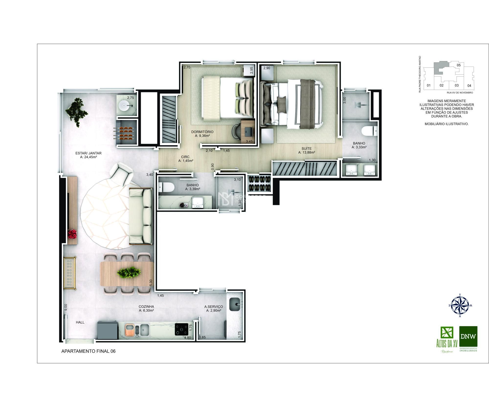 Apartamento à venda com 2 quartos, 75m² - Foto 17