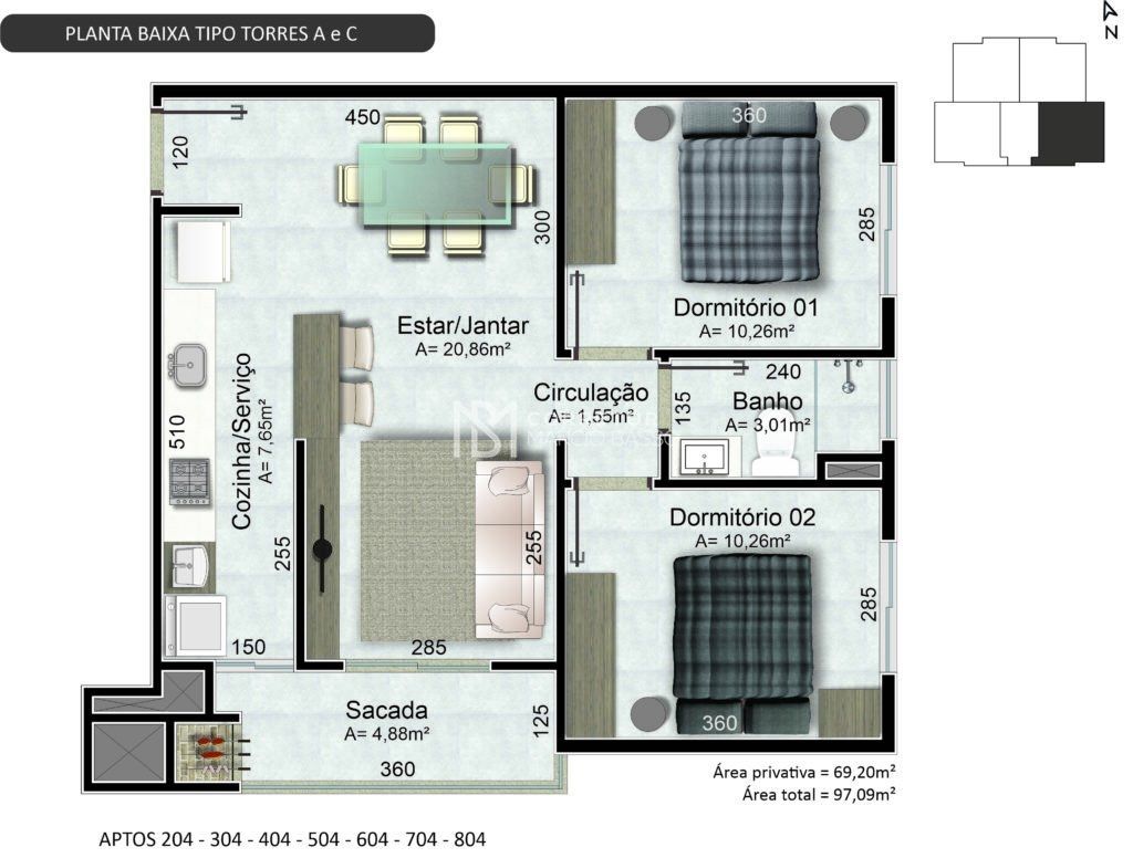 Apartamento à venda com 2 quartos, 82m² - Foto 24