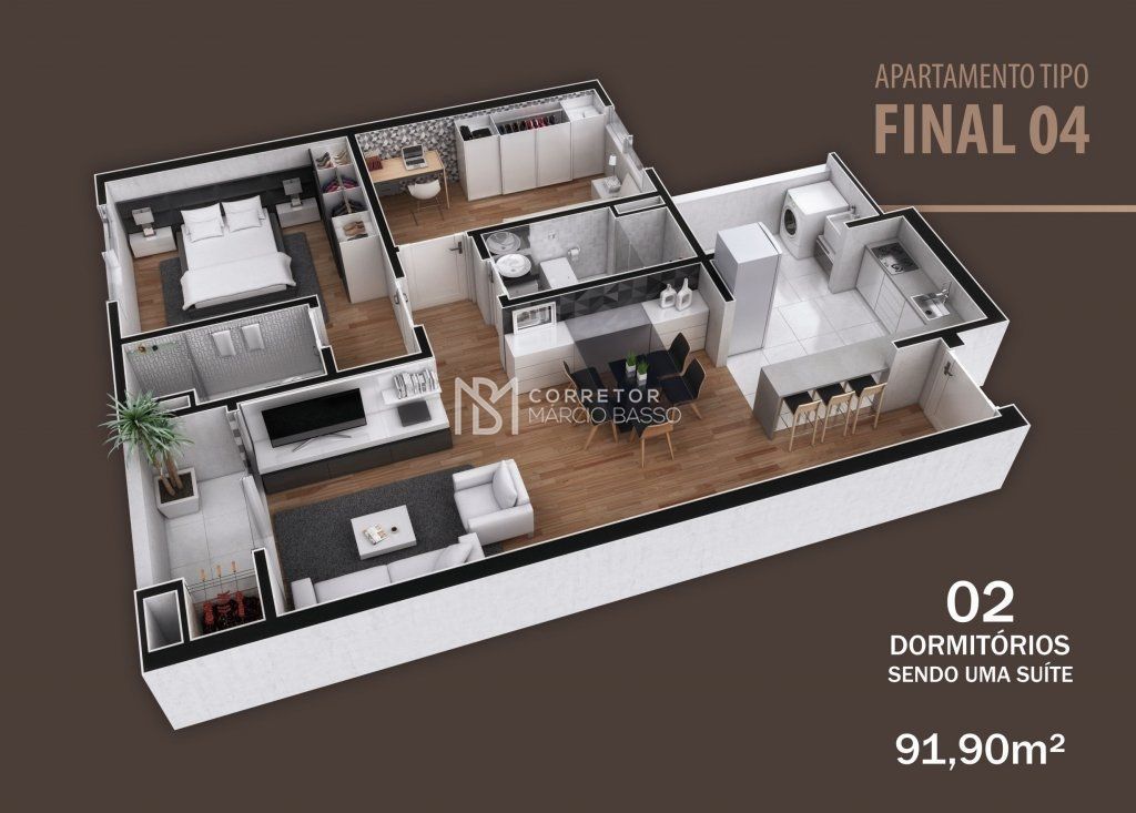 Apartamento, 2 quartos, 75 m² - Foto 3