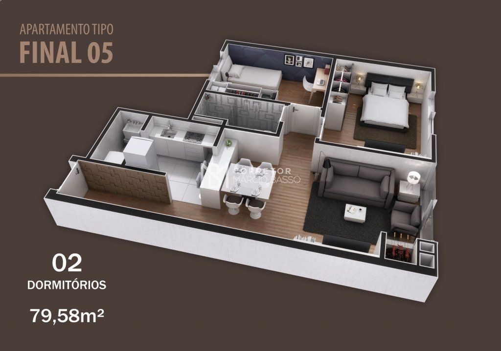 Apartamento à venda com 2 quartos, 65m² - Foto 3