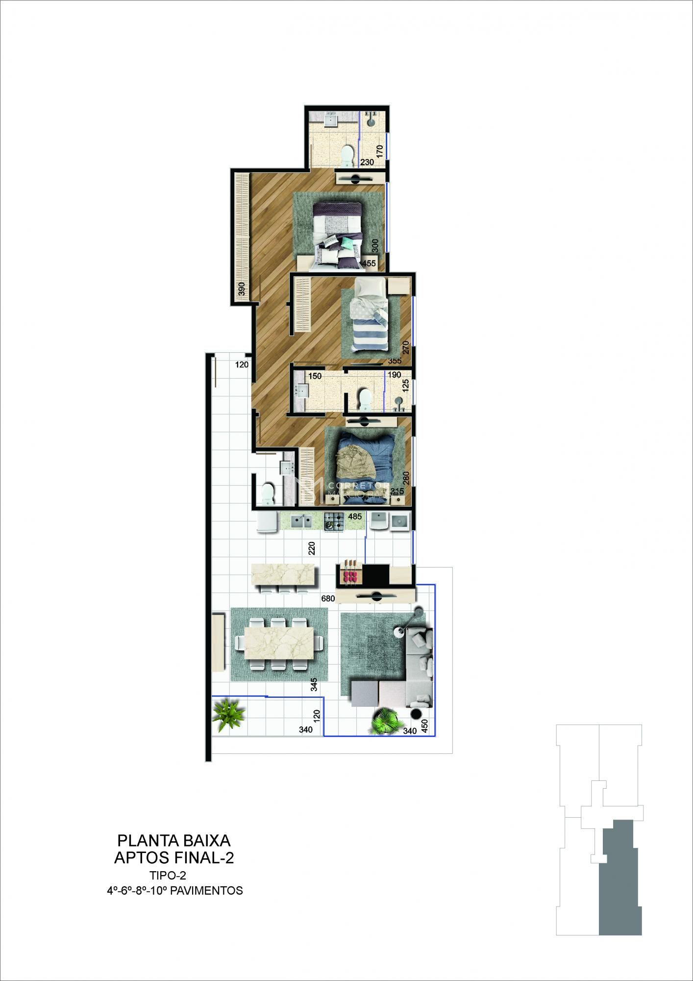 Apartamento à venda com 3 quartos, 108m² - Foto 14