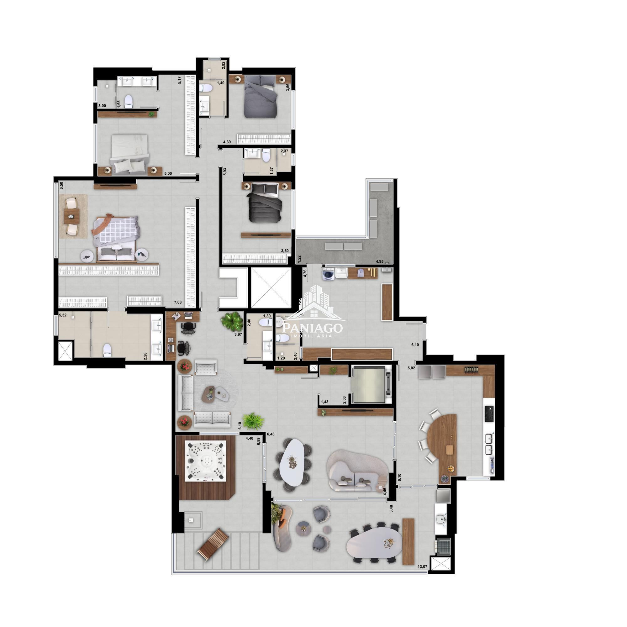 Apartamento, 3 quartos, 194 m² - Foto 33