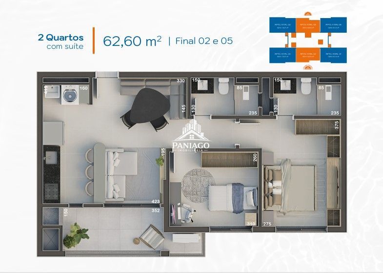 Apartamento, 2 quartos, 62 m² - Foto 8