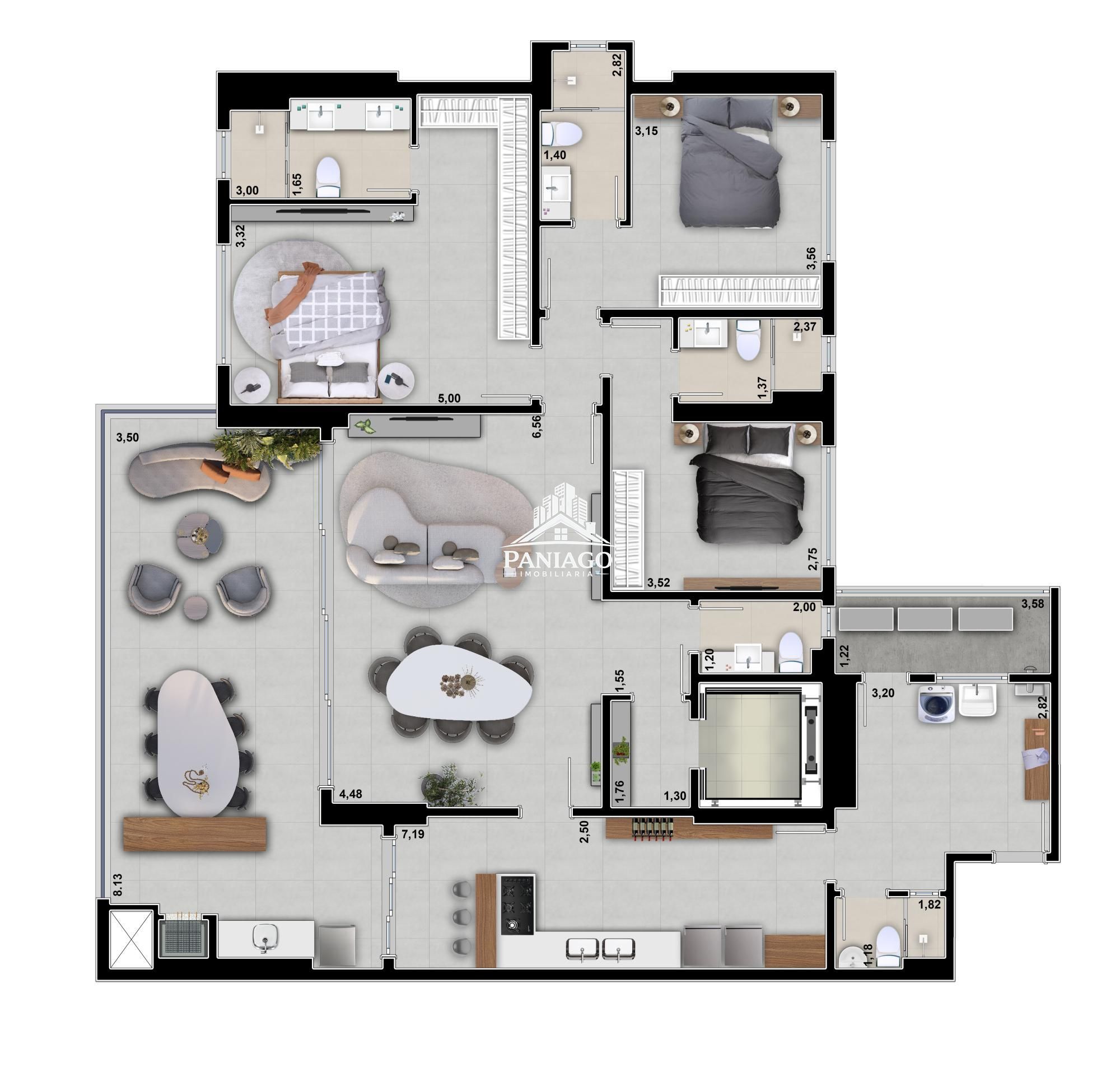 Apartamento, 3 quartos, 194 m² - Foto 34