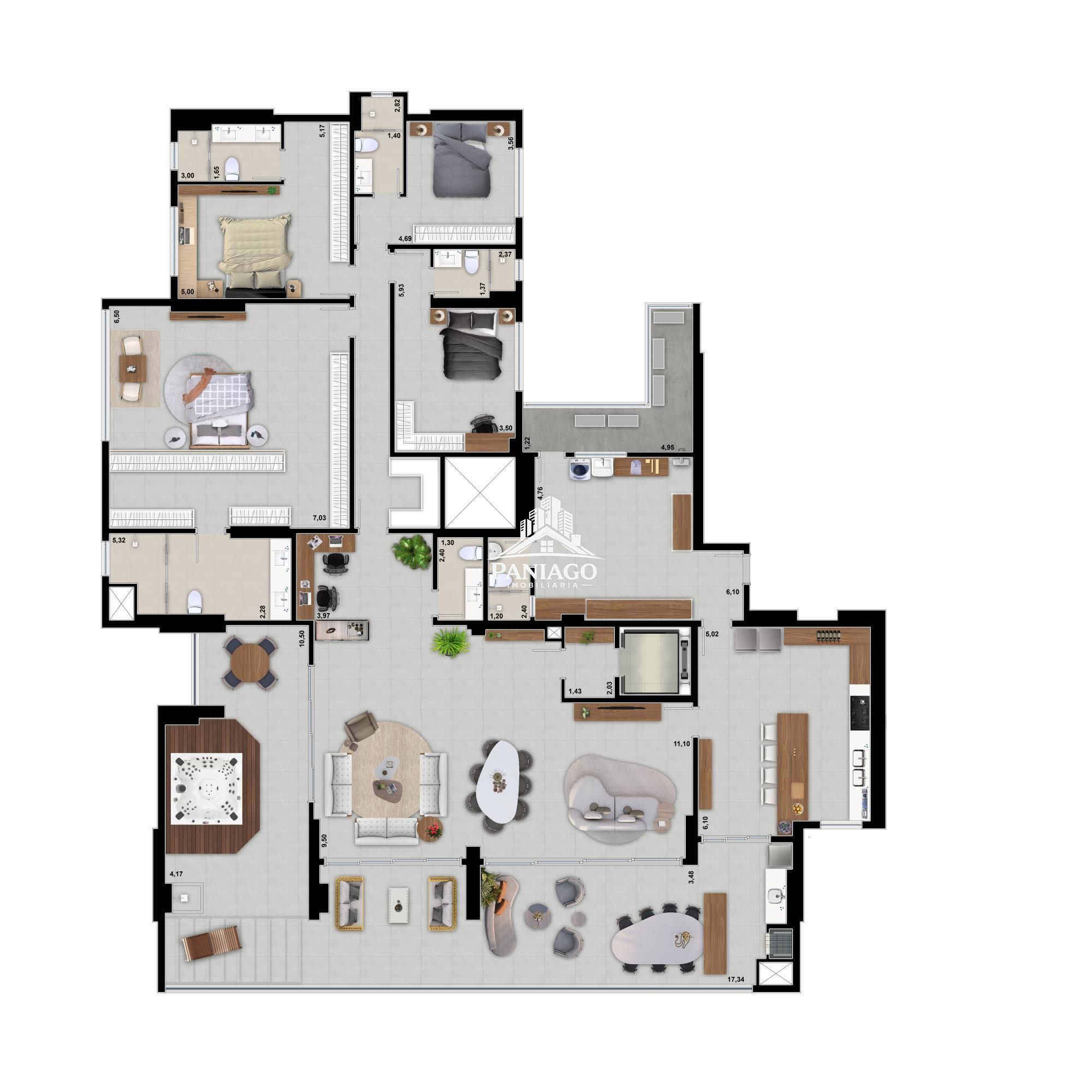 Apartamento, 3 quartos, 194 m² - Foto 37