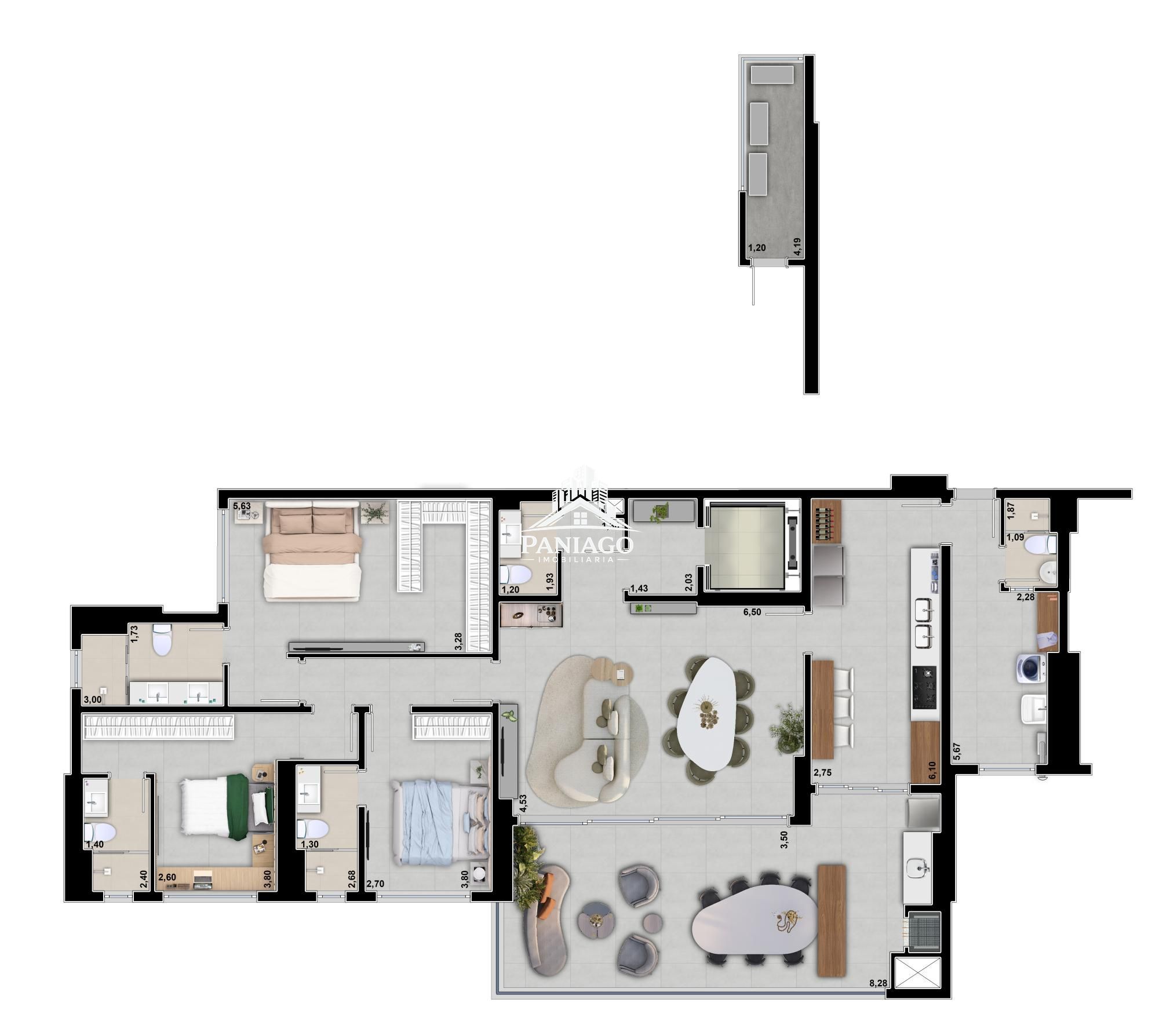Apartamento, 3 quartos, 194 m² - Foto 35