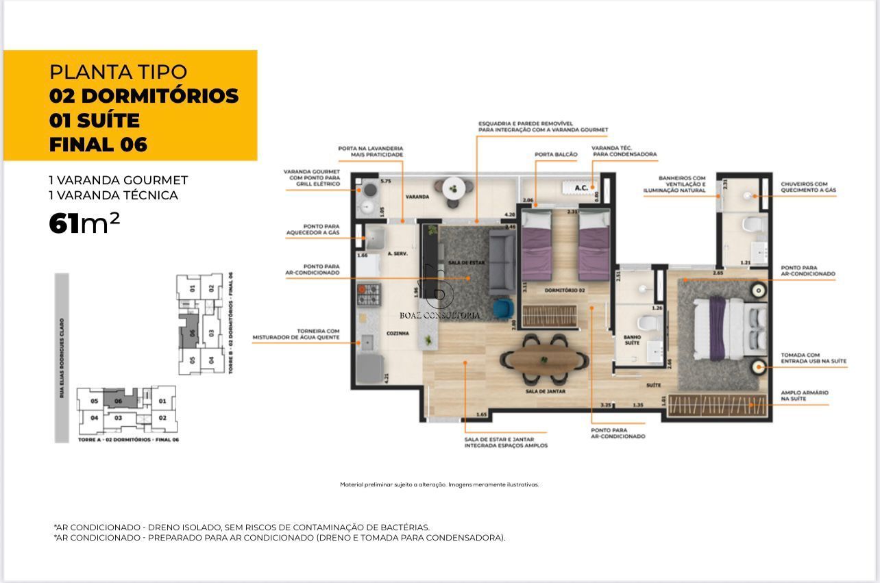 Apartamento, 2 quartos, 61 m² - Foto 13