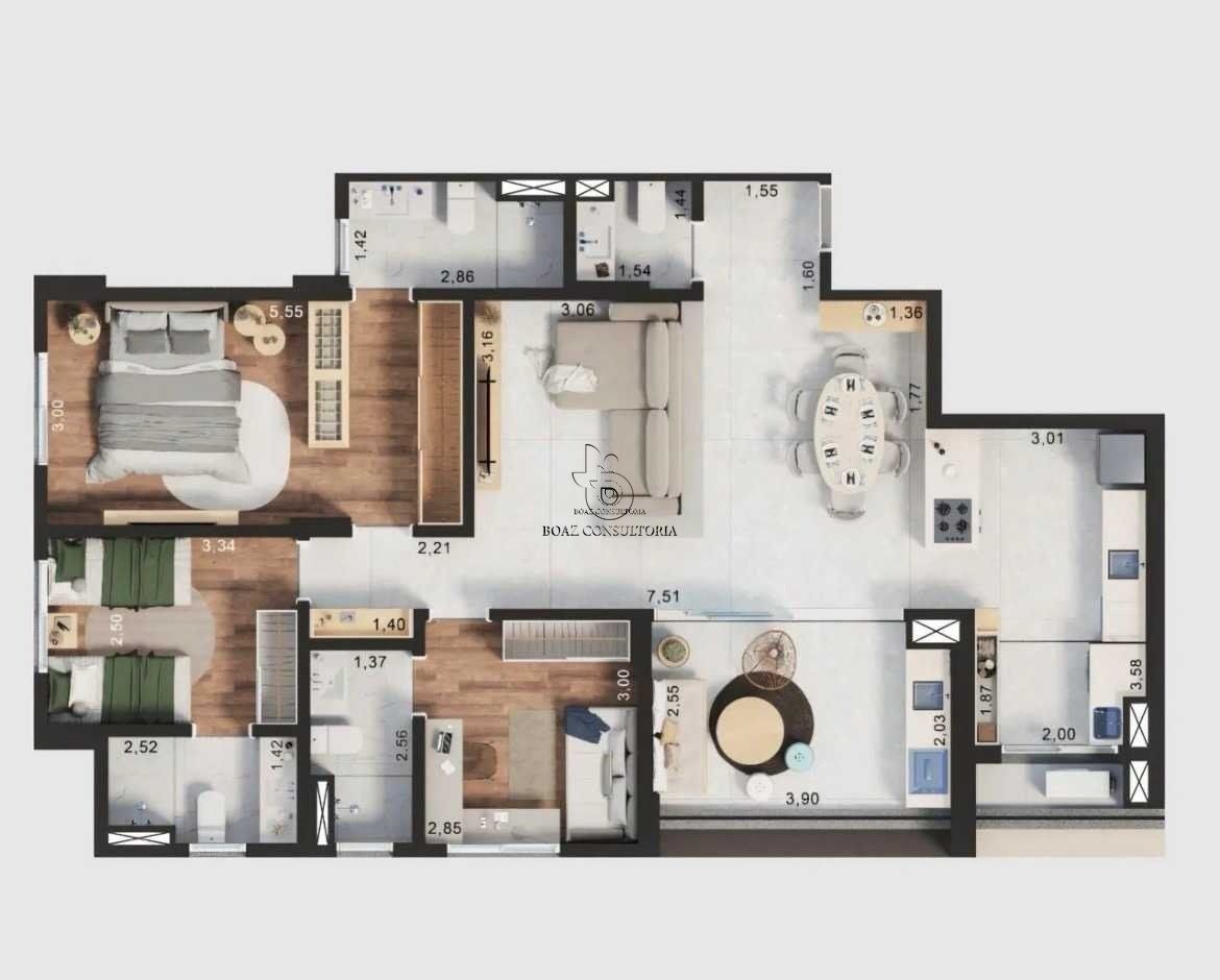 Apartamento em Jardim Refúgio, Sorocaba - Magnifique Mangal - 3 suítes - Construtora Planeta - Foto 9