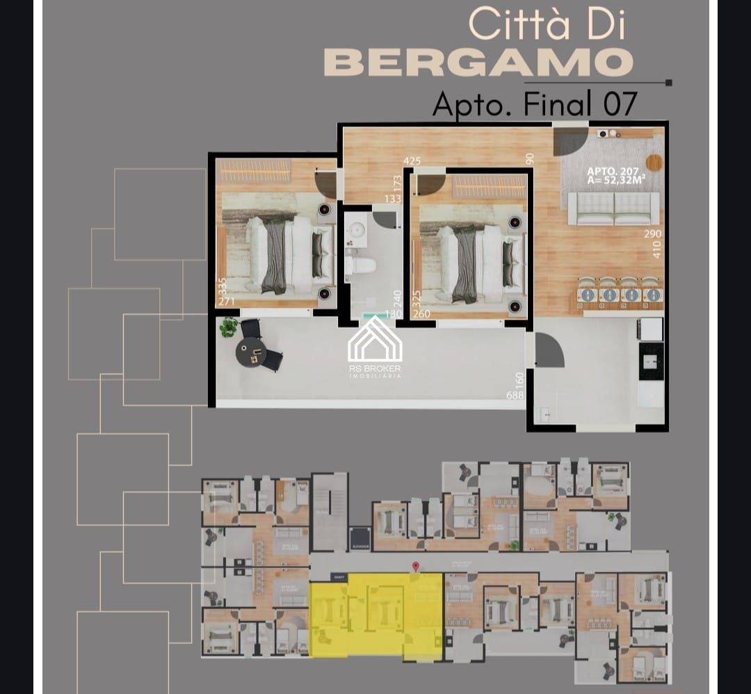 Apartamento, 2 quartos, 58 m² - Foto 2
