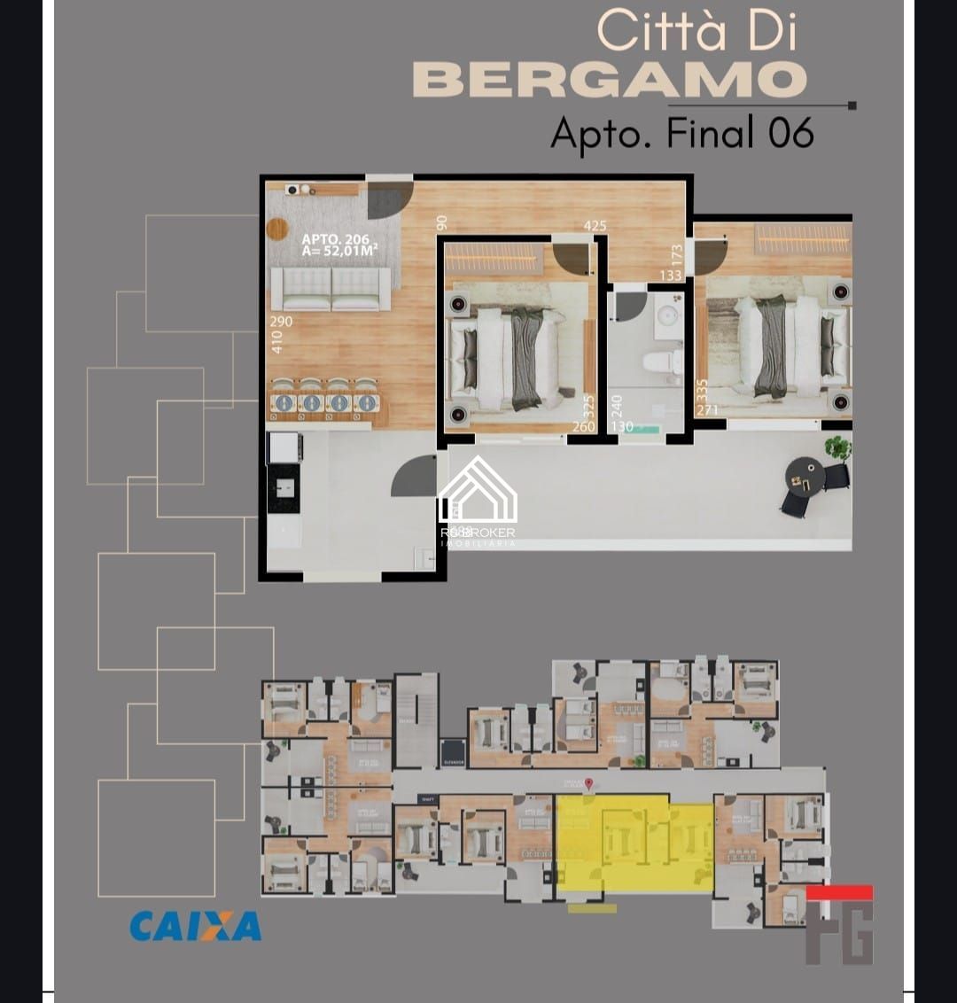 Apartamento, 2 quartos, 58 m² - Foto 3