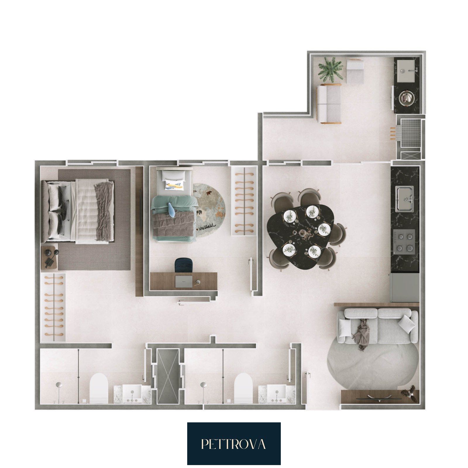 Apartamento com 2 Dormitórios à venda, 63 m² por R$ 441.624,00 Apartamento com 2 Dormitórios à venda, 63 m² por R$ 441.624,00
