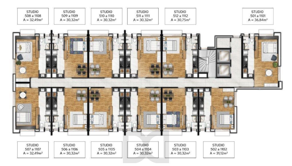 Apartamento para Venda - 31.12m², 1 dormitório, Rio Branco — foto 11