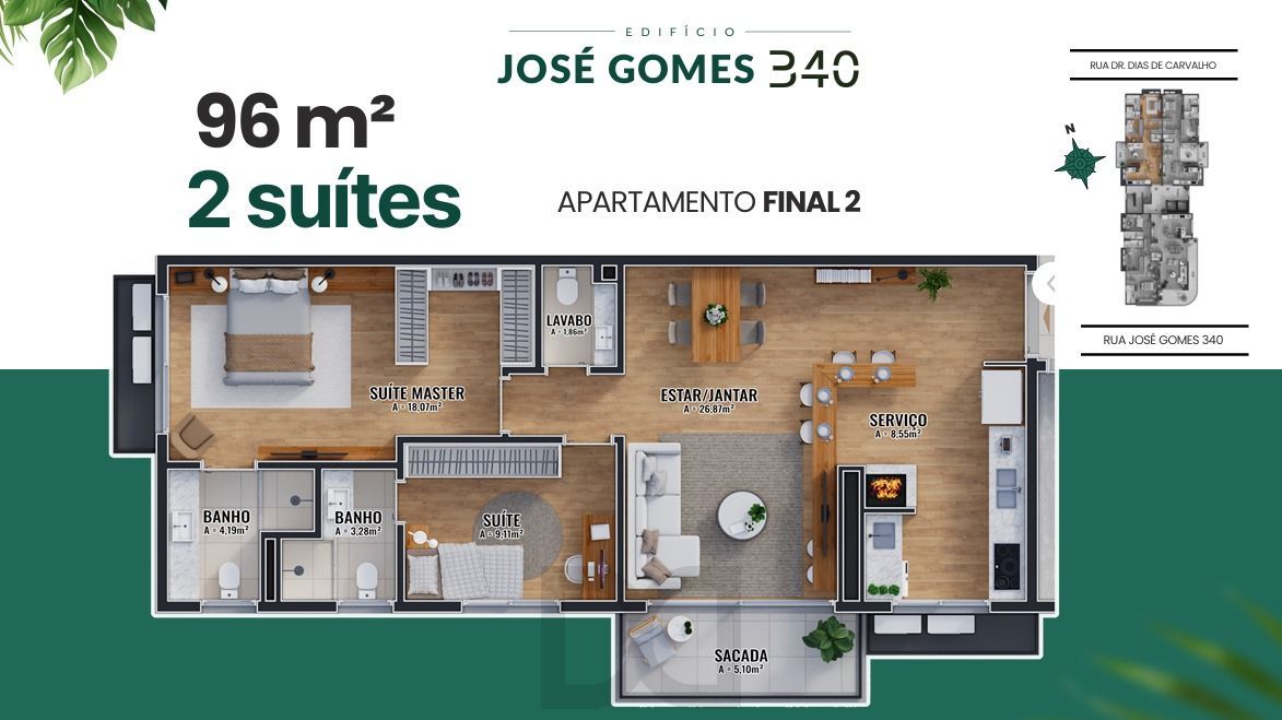 Apartamento no bairro Tristeza com 2 suítes e 2 vagas (conclusão em 2028) — foto 10