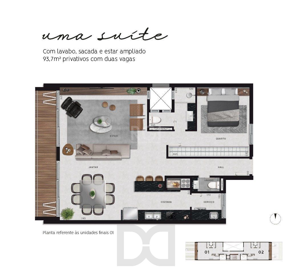 Lançamento para Venda - 93.7m², 2 dormitórios, sendo 1 suites, 2 vagas - Petrópolis — foto 7