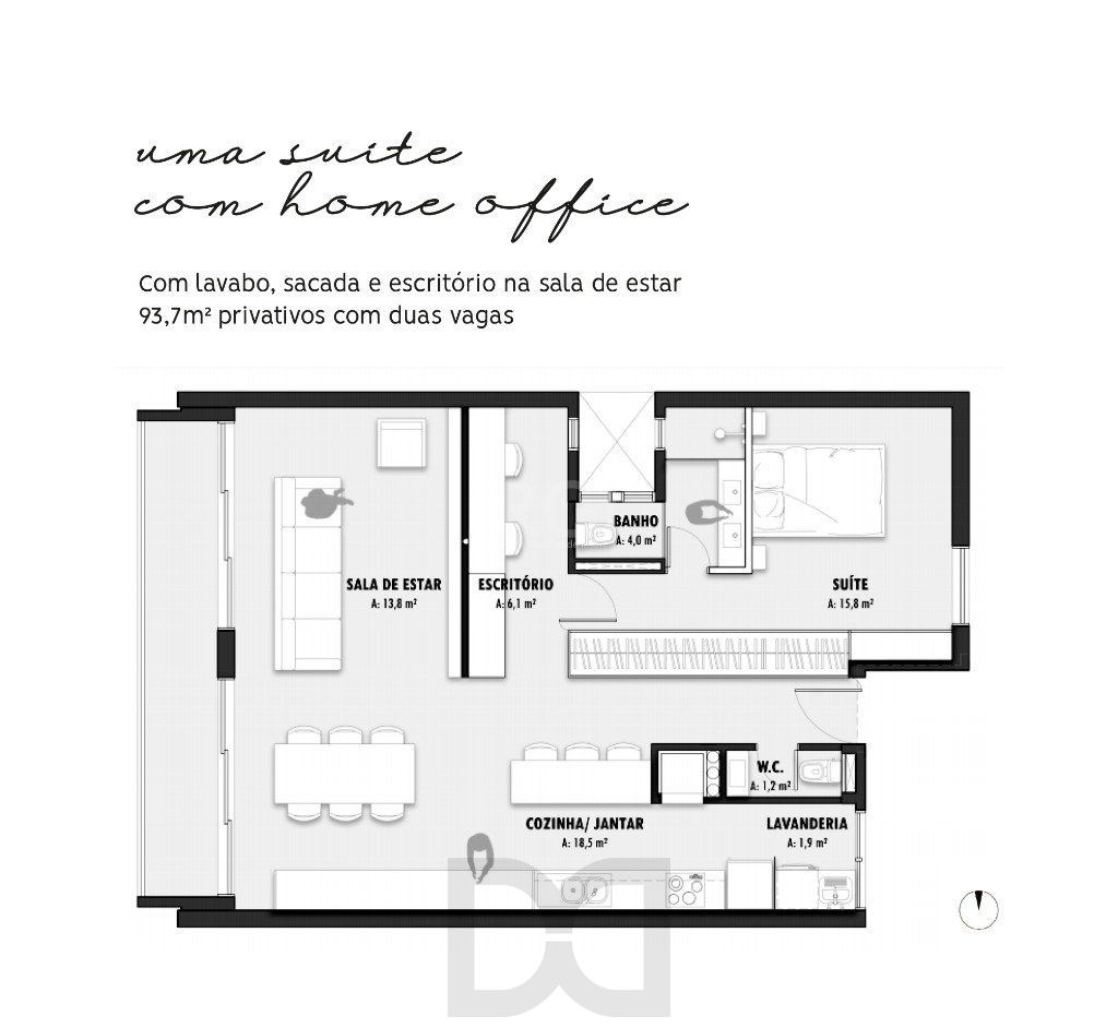 Lançamento para Venda - 93.7m², 2 dormitórios, sendo 1 suites, 2 vagas - Petrópolis — foto 9