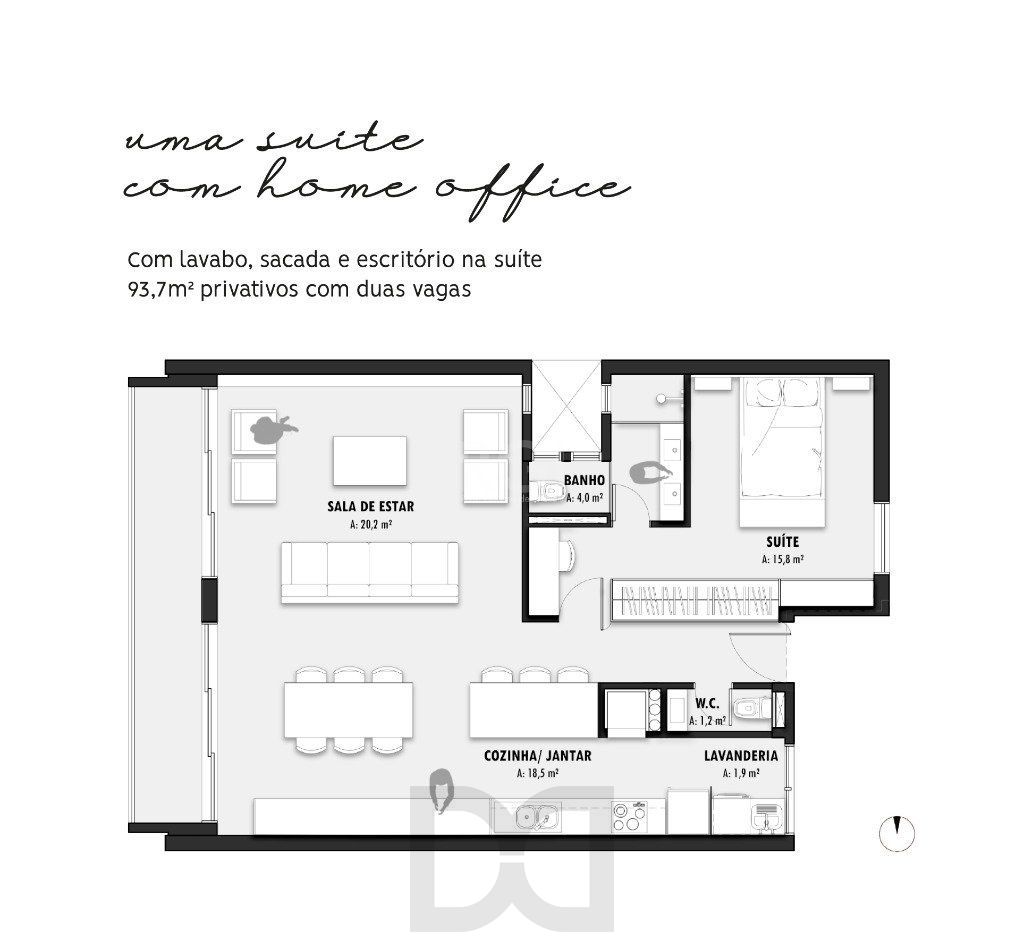 Lançamento para Venda - 93.7m², 2 dormitórios, sendo 1 suites, 2 vagas - Petrópolis — foto 8