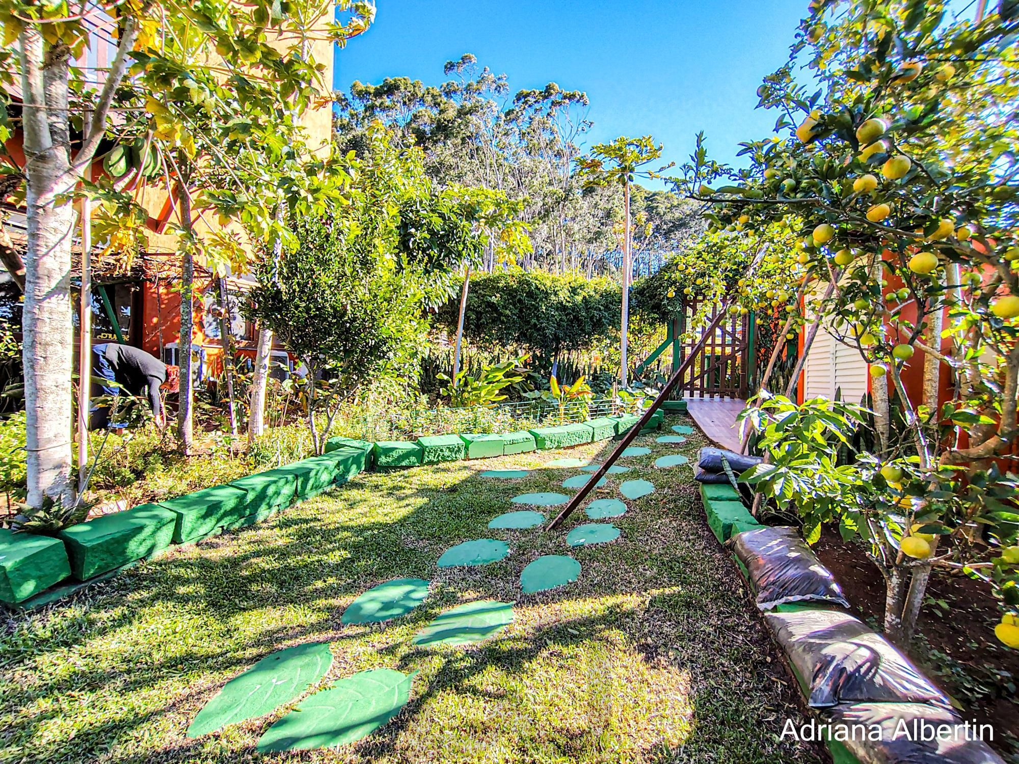 Casa estilo sítio no Alphaville Porto Alegre | Lago com carpas, pomar e vista permanente para o verde — foto 70
