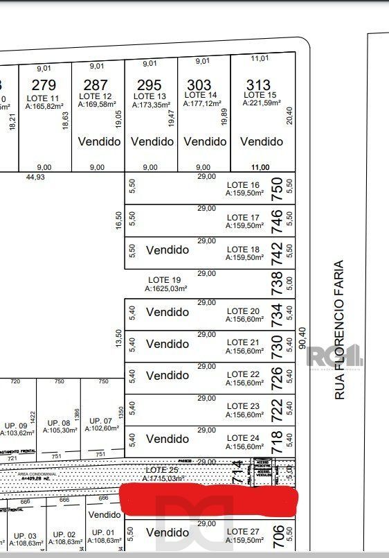 Terreno para Venda - 159.5m², 0 dormitórios, Belém Novo — foto 1
