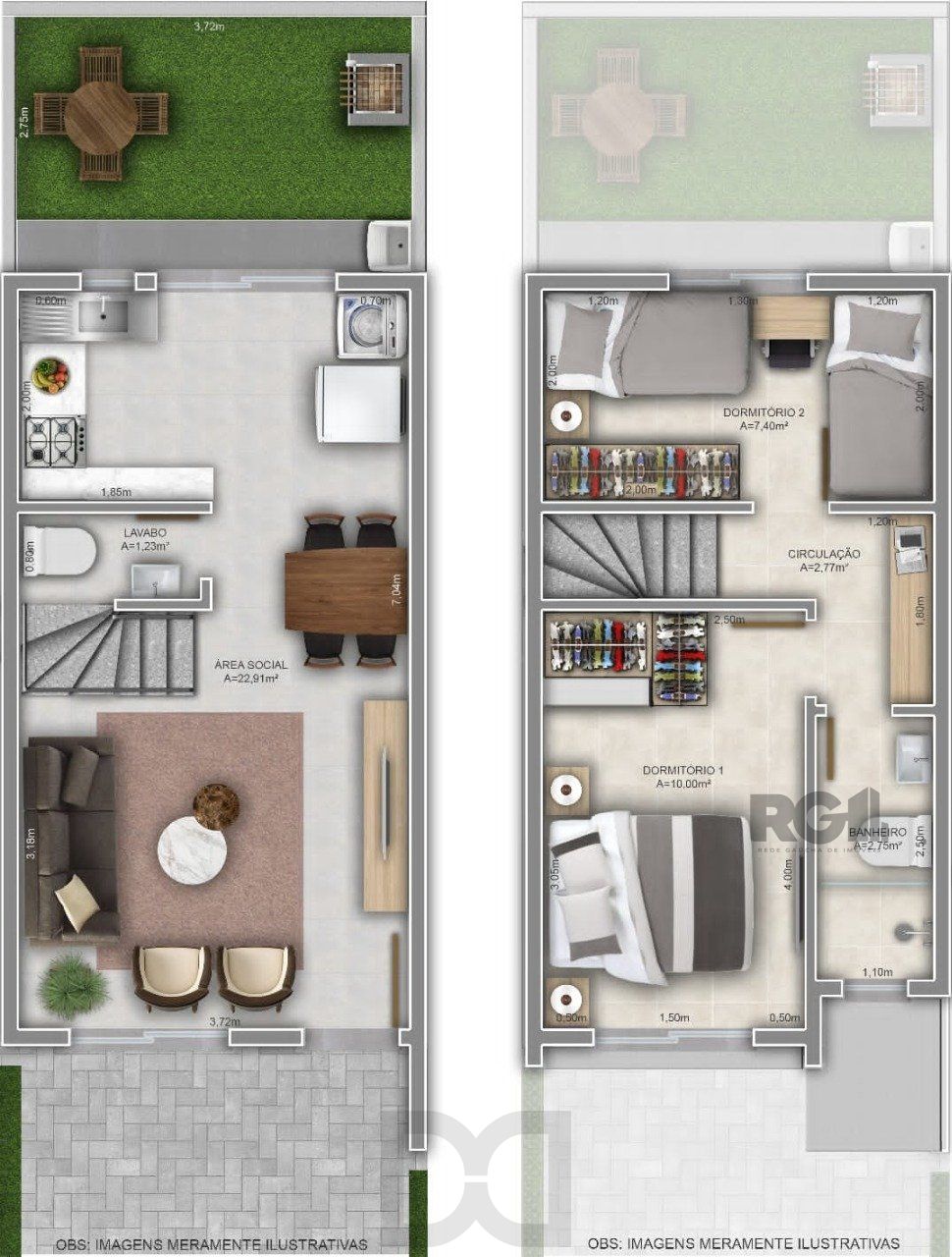 CASA ESTILO SOBRADO COM 2 QUARTOS E PÁTIO, À VENDA NO BAIRRO VILA NOVA, EM PORTO ALEGRE/RS — foto 9