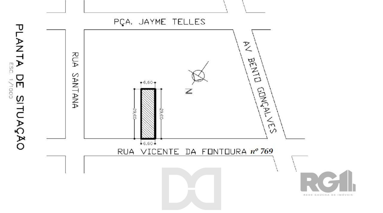 Terreno com 191,4m² no bairro Santana, Porto Alegre/RS — foto 3