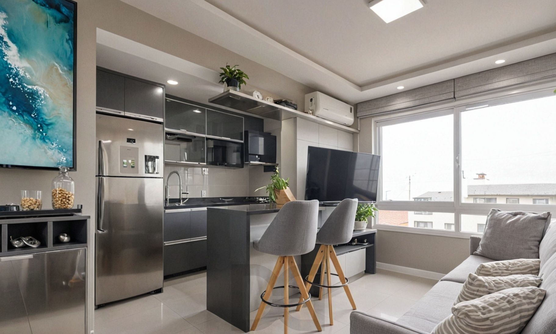 Vende-se apartamento com 2 quartos (1 suíte), 55m² e 2 vagas – Petrópolis — foto 2