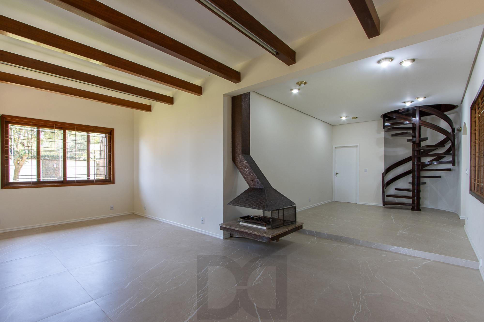 Casa com 2 dormitórios 3 banheiros. lareira e churrasqueira, e com arquitetura moderna. — foto 5