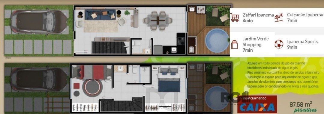Sobrado novo com 2 dormitórios e 1 vaga — foto 2
