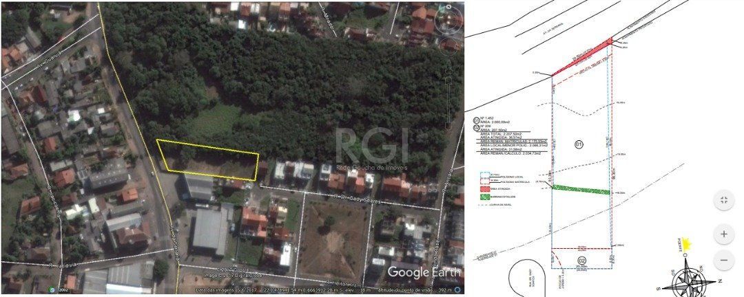 Terreno plano à venda na Avenida da Serraria, em Porto Alegre, com área total de 2200 m². — foto 3