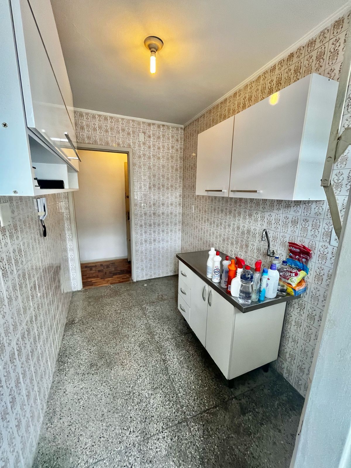 Apto de 01 dorm no Passo da Areia, sala, cozinha, banheiro e área. — foto 16