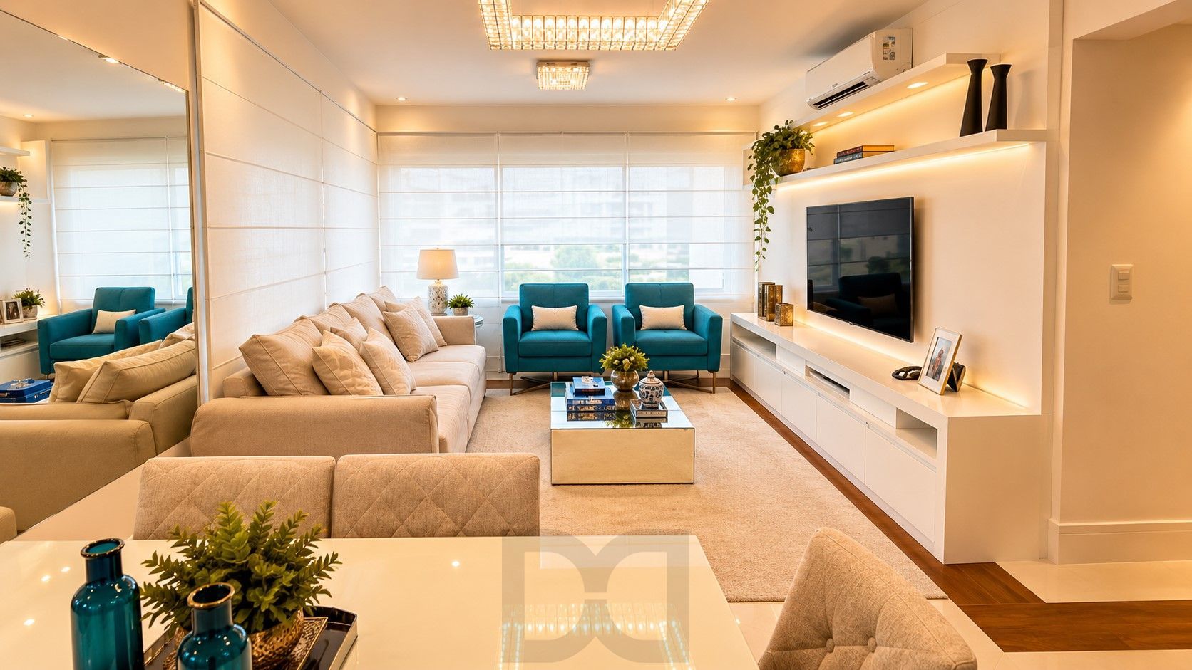 Ap de 87m², 2 dorm e 2 vagas — 100% mobiliado no Cond Absolut, Passo d'Areia — foto 2
