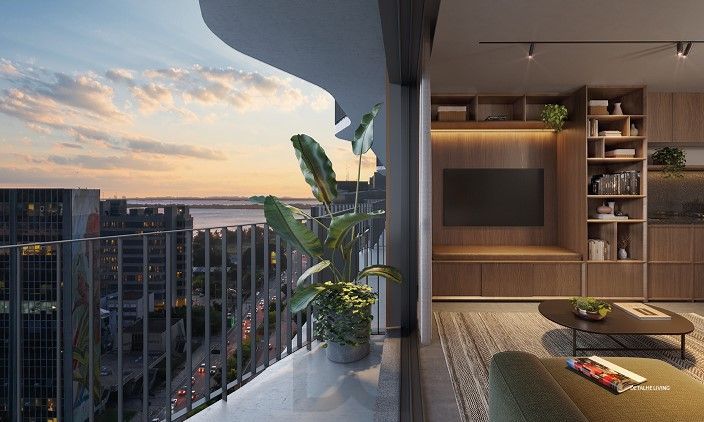 1 Suíte 42m² c/ Sacada e Lavabo no Orla Maiojama - Praia de Belas, POA — foto 5