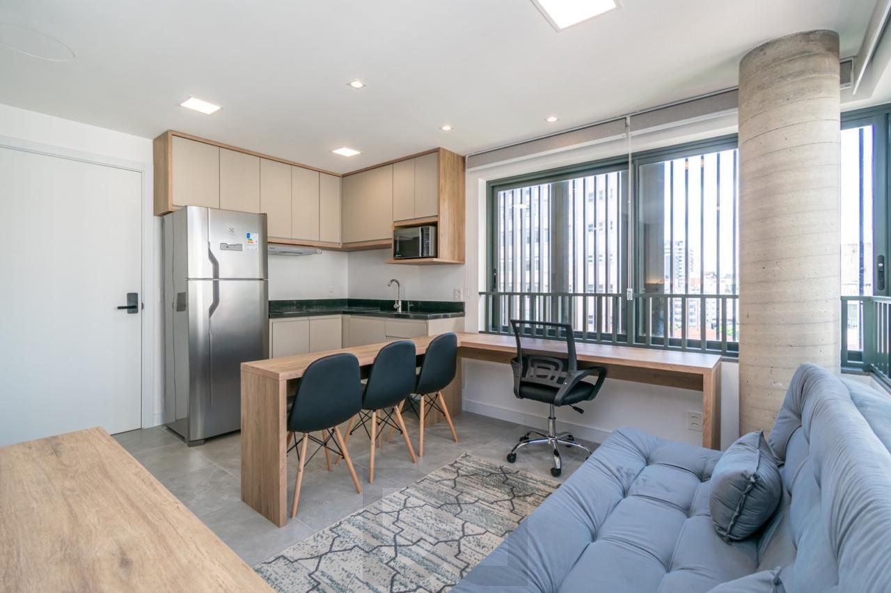 Loft de alto padrão construtivo no bairro Moinhos de Vento, planta de 29,60 m2 privativos com porcelanato, forro em gesso e aberturas em alumínio com vidros duplos. — foto 24