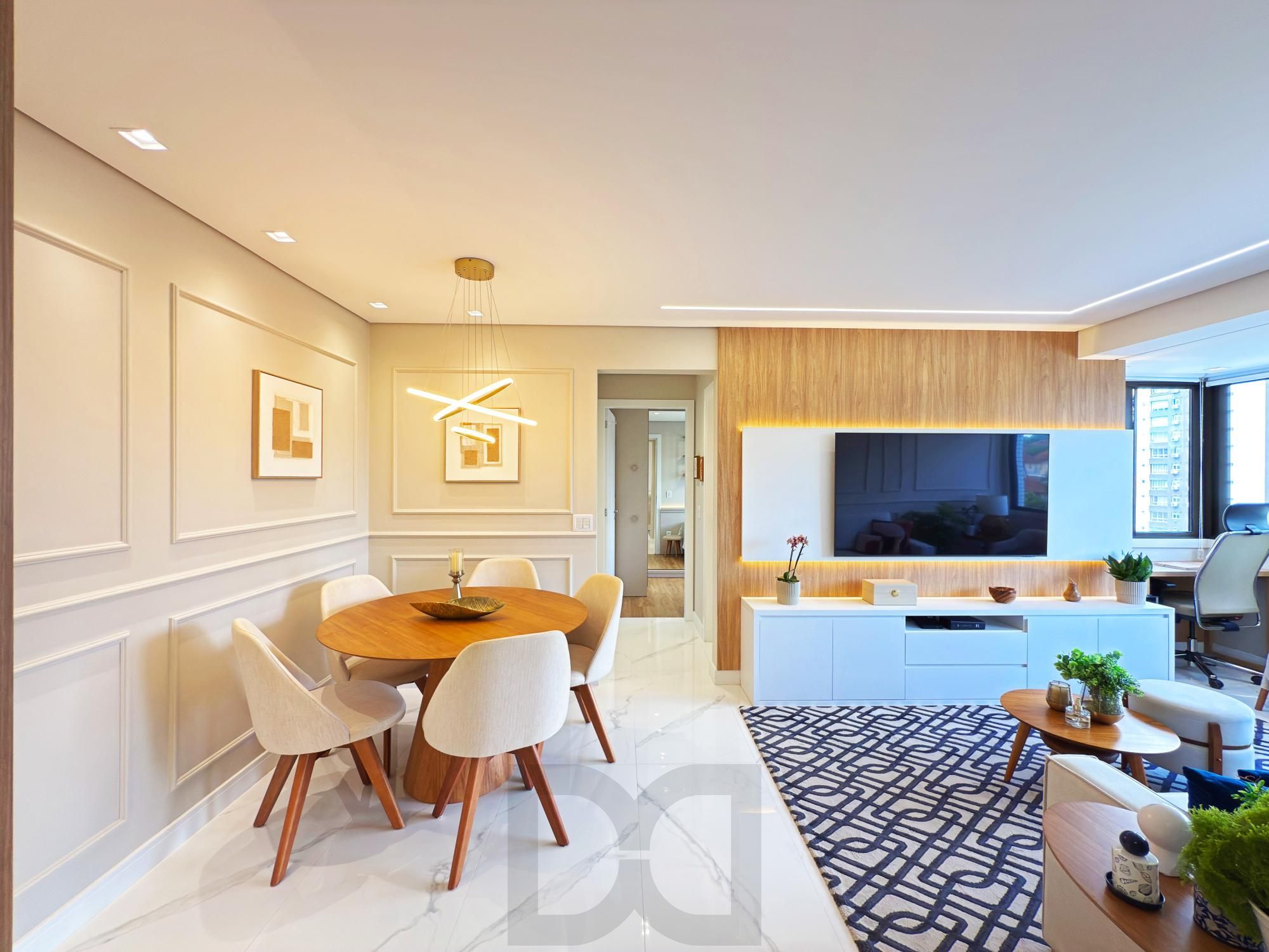 Belíssimo apartamento semimobiliado e decorado 2 dorm 2 vagas c/piscina — foto 2