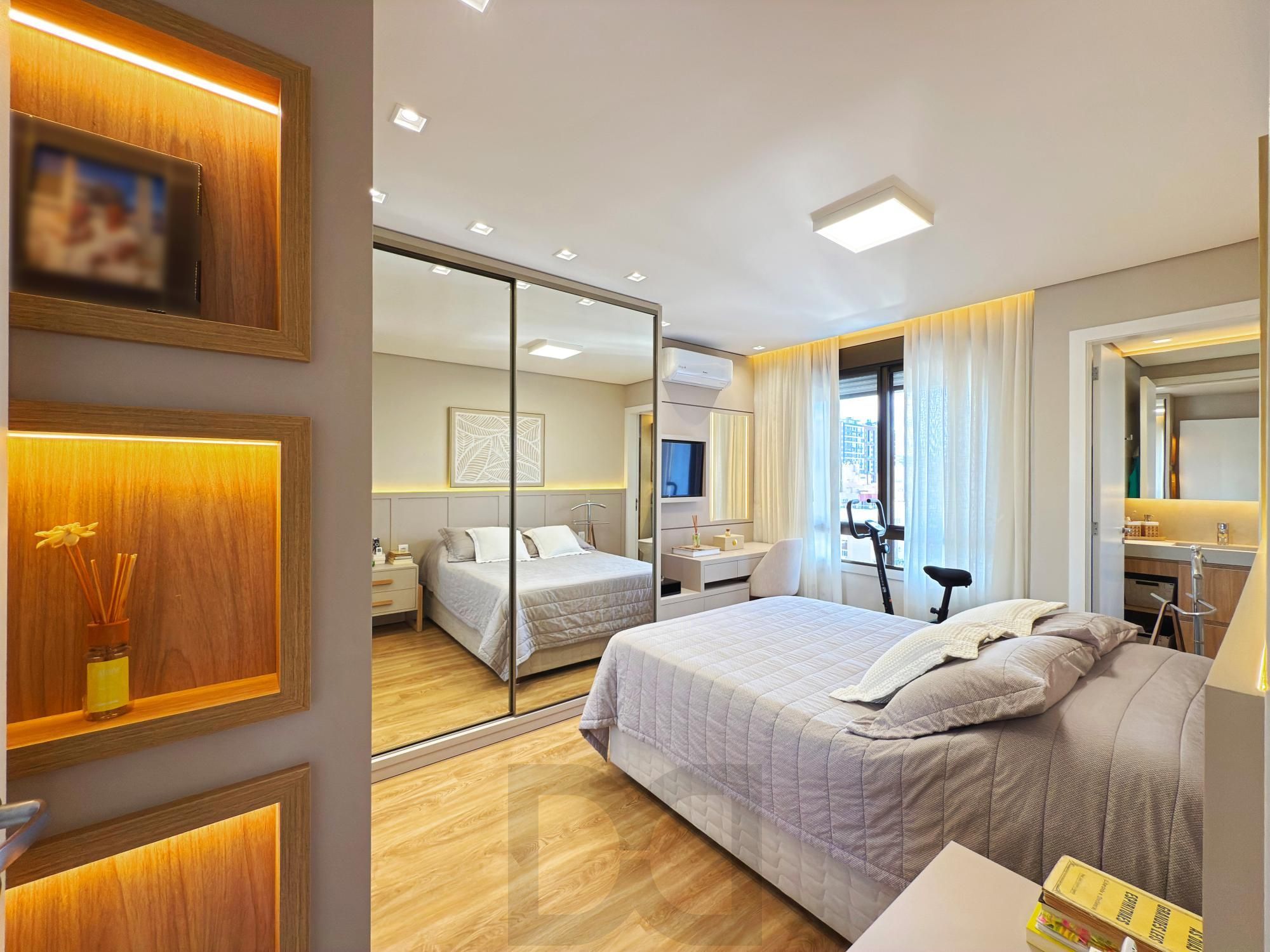 Belíssimo apartamento semimobiliado e decorado 2 dorm 2 vagas c/piscina — foto 19
