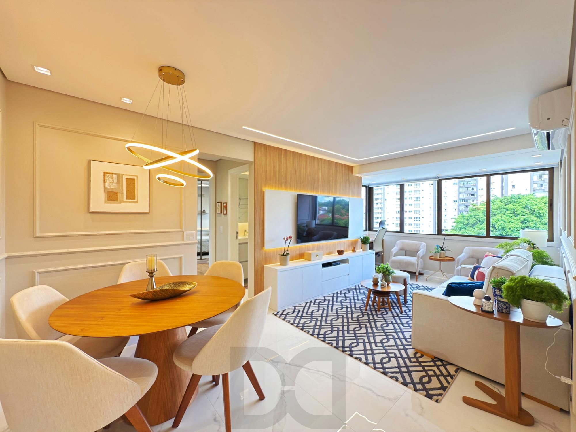 Belíssimo apartamento semimobiliado e decorado 2 dorm 2 vagas c/piscina — foto 1