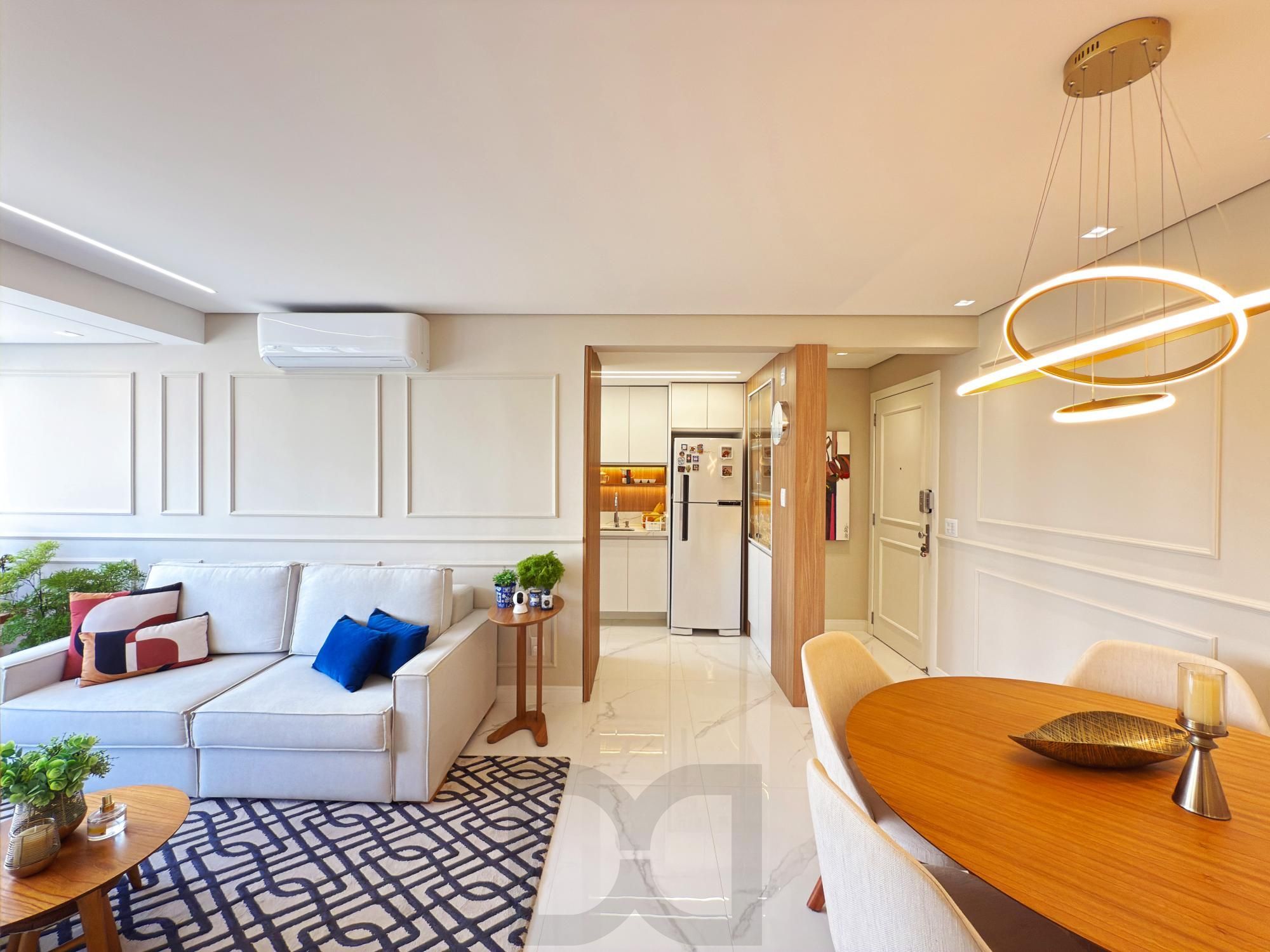 Belíssimo apartamento semimobiliado e decorado 2 dorm 2 vagas c/piscina — foto 6