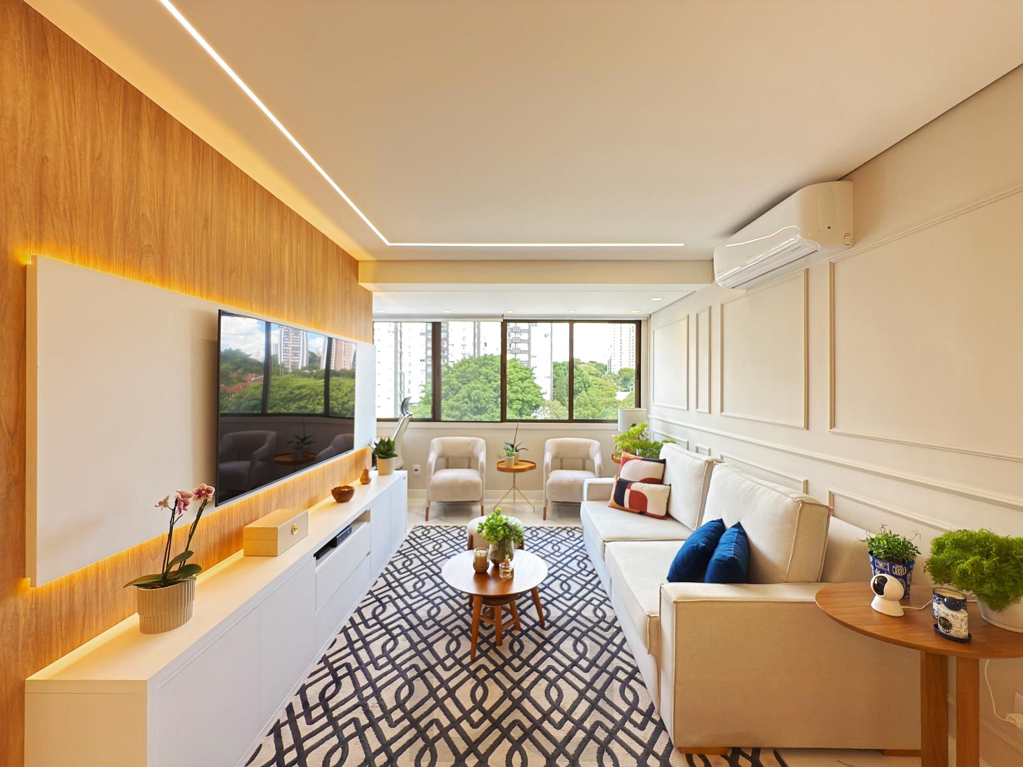 Belíssimo apartamento semimobiliado e decorado 2 dorm 2 vagas c/piscina — foto 3