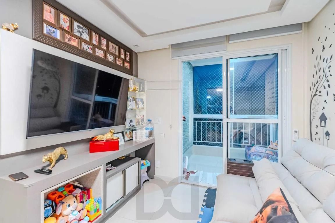 Apartamento com 3 dormitórios, suíte, sacada com churrasqueira e 1 vaga. — foto 3