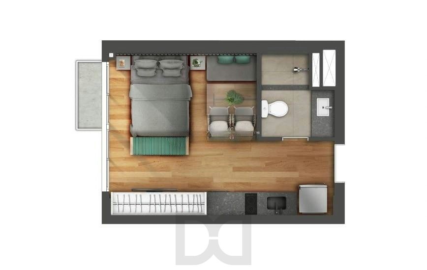 Studio mobiliado e pronto para Airbnb – GO Carlos Gomes, Anita — foto 20