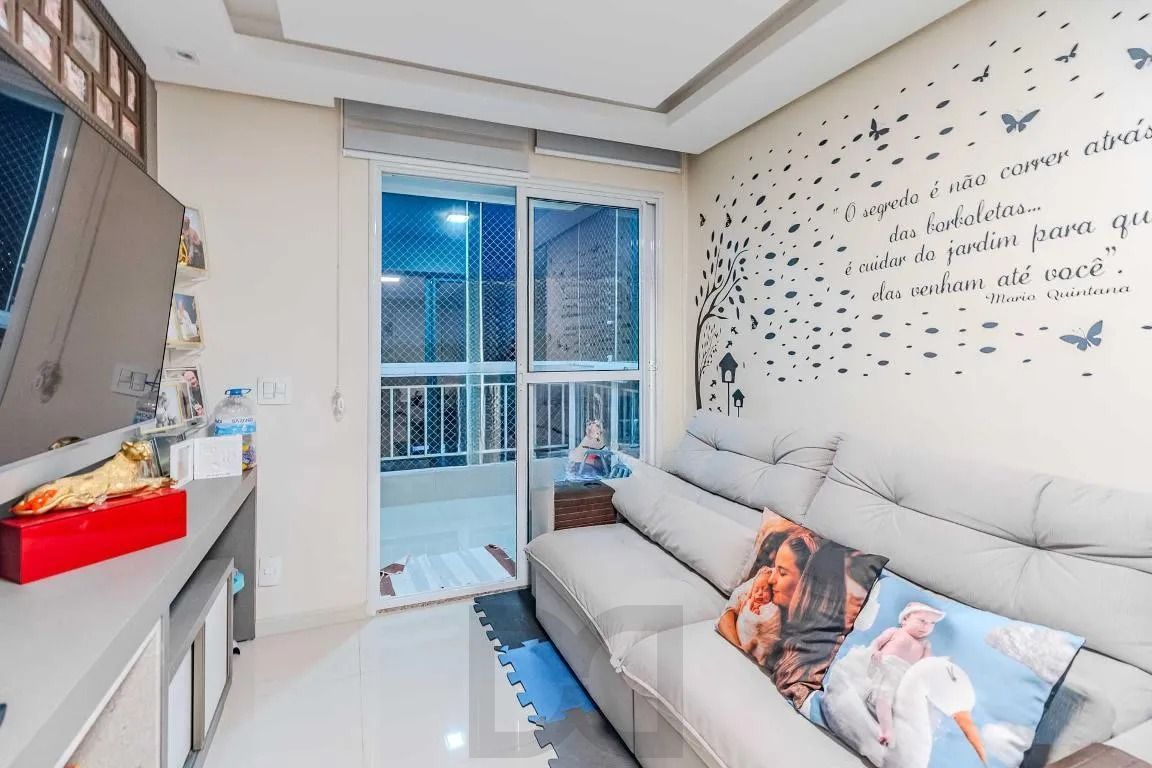 Apartamento com 3 dormitórios, suíte, sacada com churrasqueira e 1 vaga. — foto 2