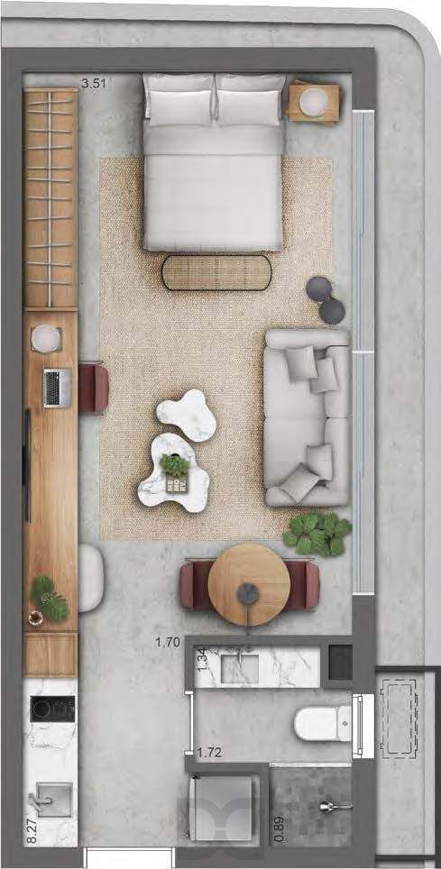 Apartamento Loft - Trend Downtown Nano — foto 6
