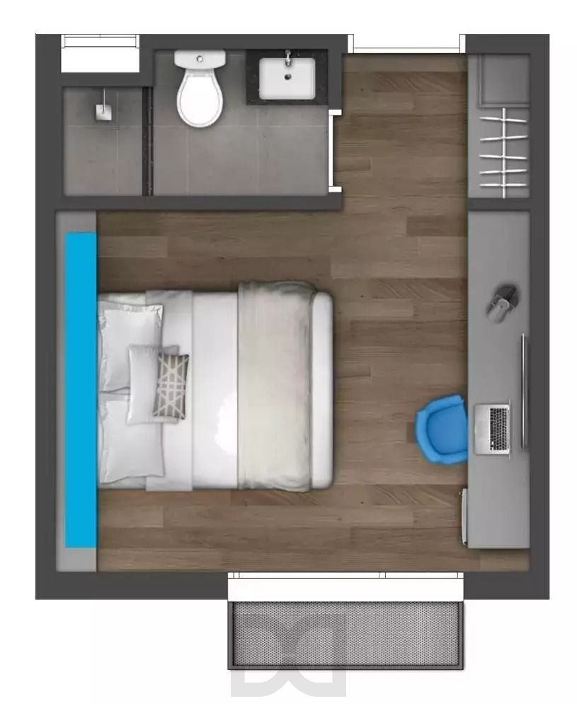 Quarto de Hotel à Venda no Park Plaza 1903 – Andar Alto e Vista — foto 2