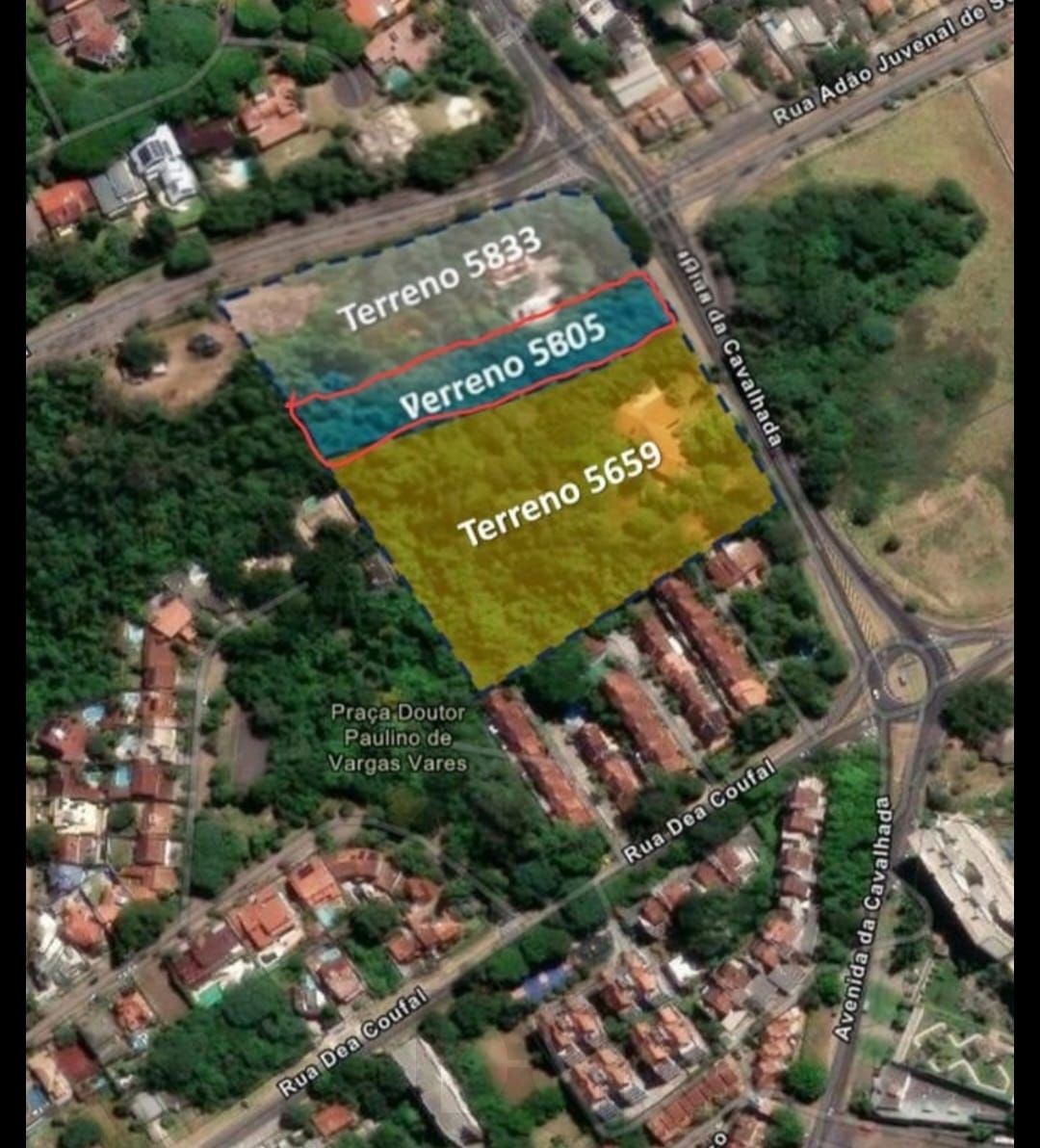excelente terreno na av. Cavalhada 21x150 — foto 1